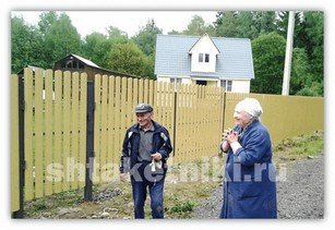 Фото забора штакетник RAL 1014 бежевый в Симферополе